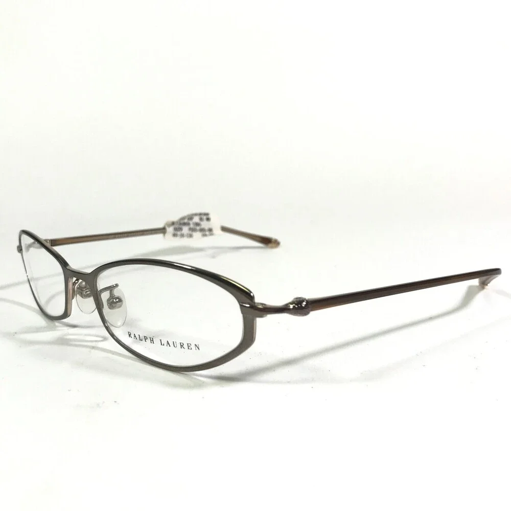 Ralph Lauren RL 1390 U29 Eyeglasses Frames Brown Oval Round Full Rim 49-16-130